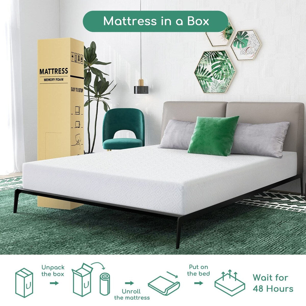 Matelas de lit de 10 pouces avec mousse CertiPUR-US pour un sommeil de soutien, plus frais et un soulagement de la pression