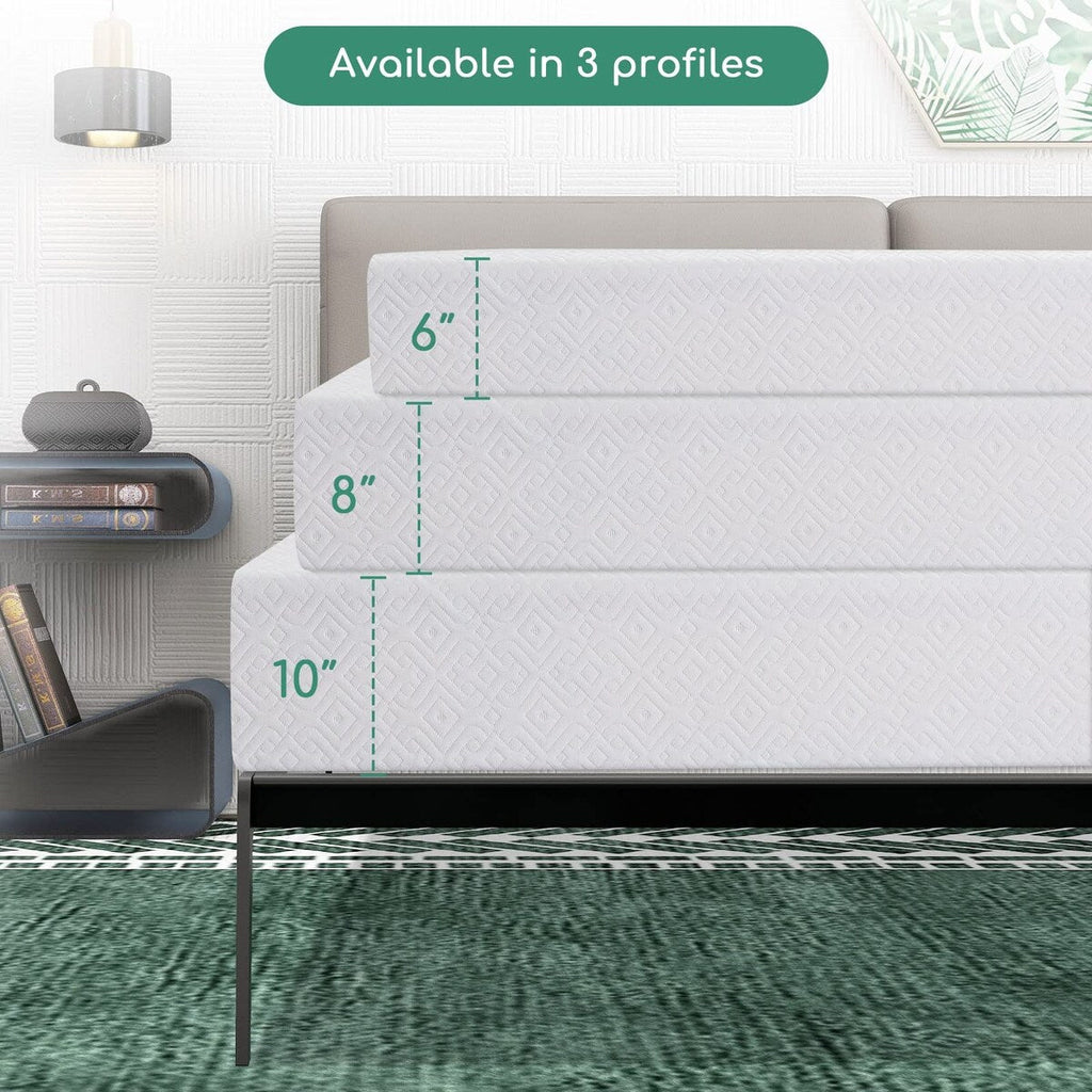 Matelas de lit de 10 pouces avec mousse CertiPUR-US pour un sommeil de soutien, plus frais et un soulagement de la pression