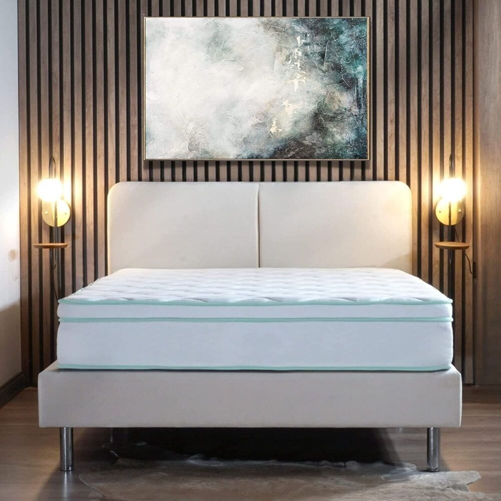 Matelas hybride à ressorts ensachés en mousse à mémoire de forme Cool Gel de 10 pouces