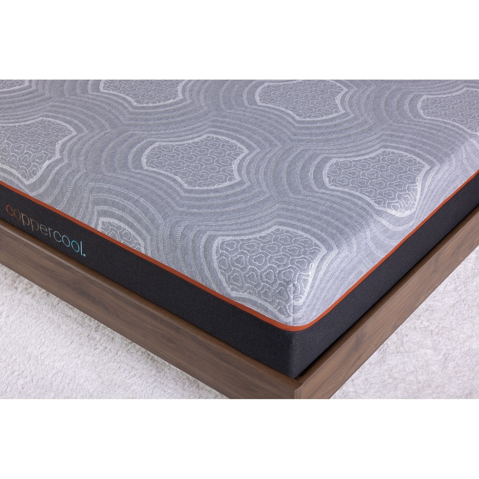 Matelas double 10 pouces en mousse à mémoire de forme gris charbon de bois infusé de gel