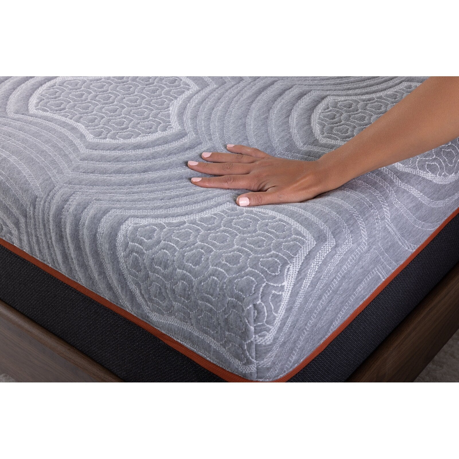 Matelas double 10 pouces en mousse à mémoire de forme gris charbon de bois infusé de gel