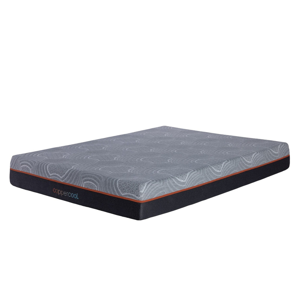 Matelas double 10 pouces en mousse à mémoire de forme gris charbon de bois infusé de gel