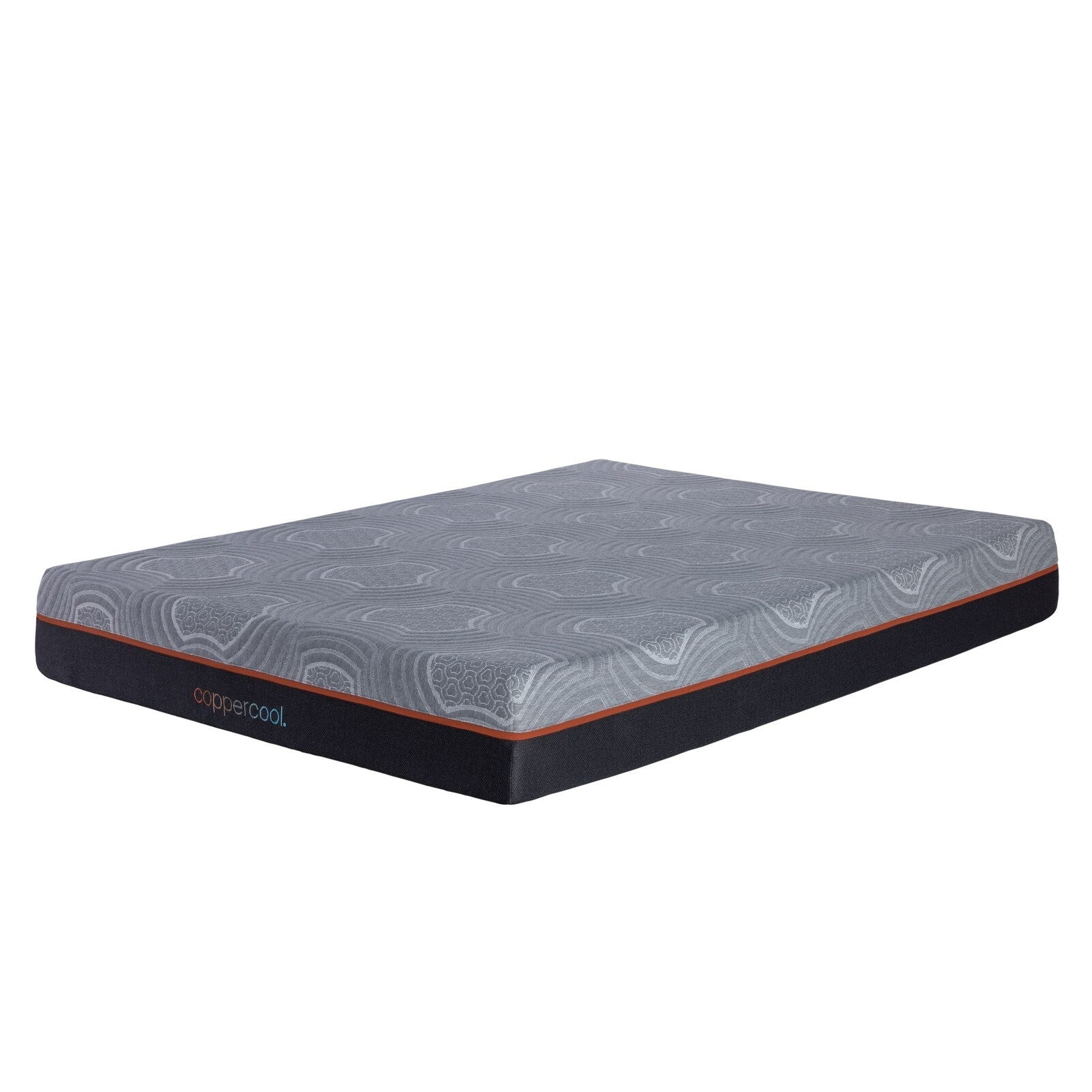 Matelas double 10 pouces en mousse à mémoire de forme gris charbon de bois infusé de gel