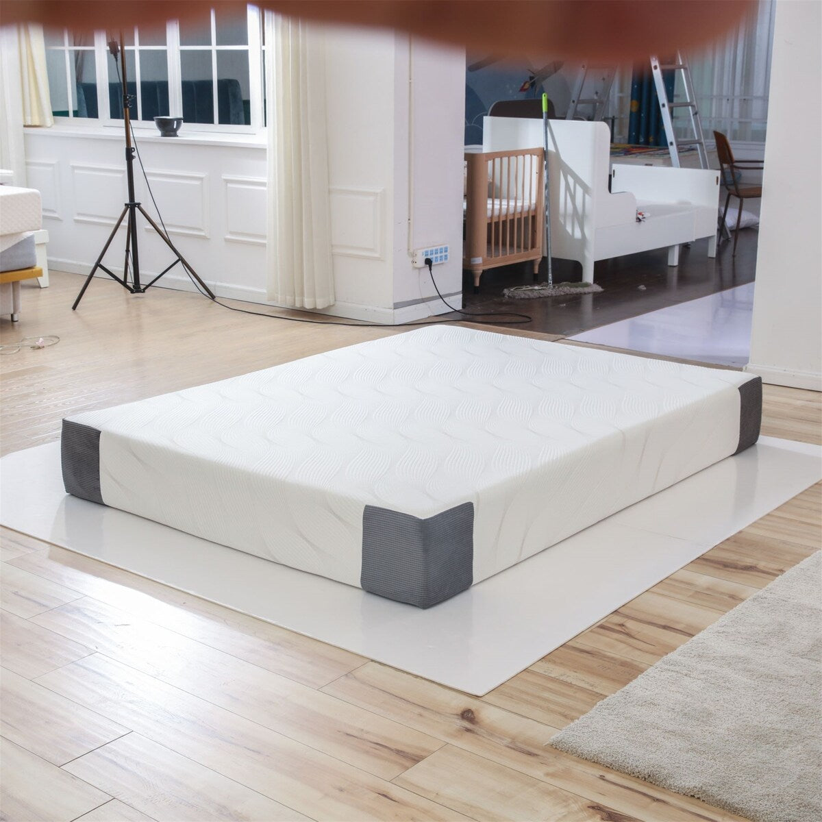 Matelas en mousse à mémoire de forme de 10 pouces, taille standard, avec support profilé pour chambre à coucher