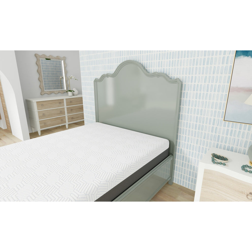 Matelas Queen mi-ferme de 10 pouces avec housse rafraîchissante
