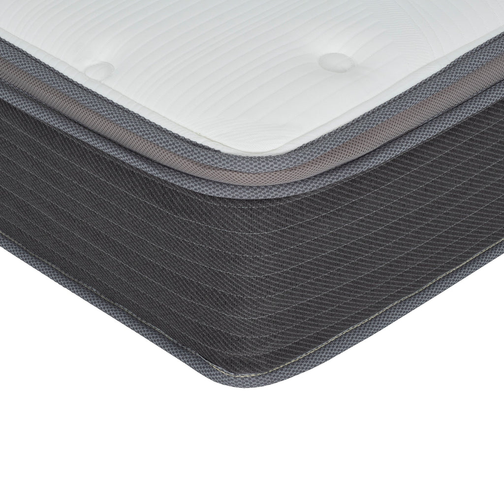Matelas hybride à ressorts ensachés de 10 po dans une boîte, matelas en mousse viscoélastique avec gel