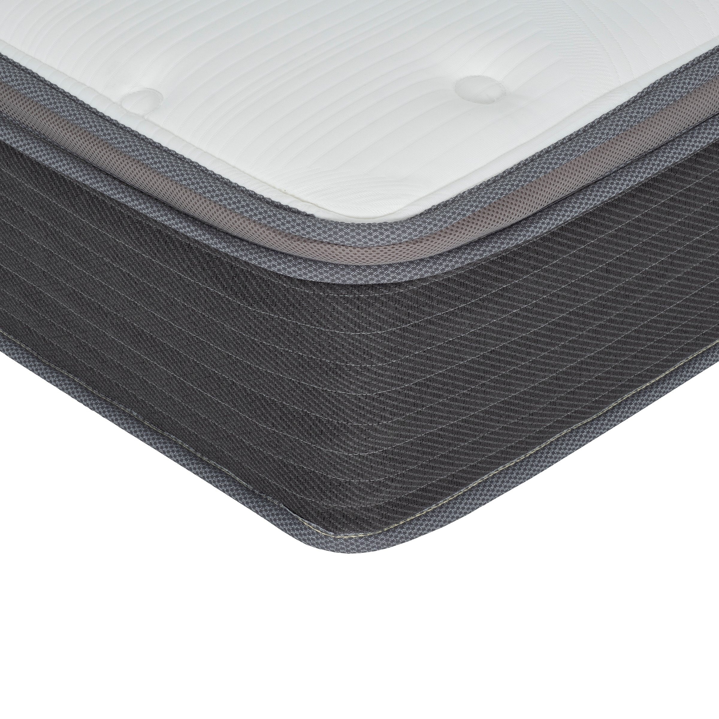 Matelas hybride à ressorts ensachés de 10 po dans une boîte, matelas en mousse viscoélastique avec gel