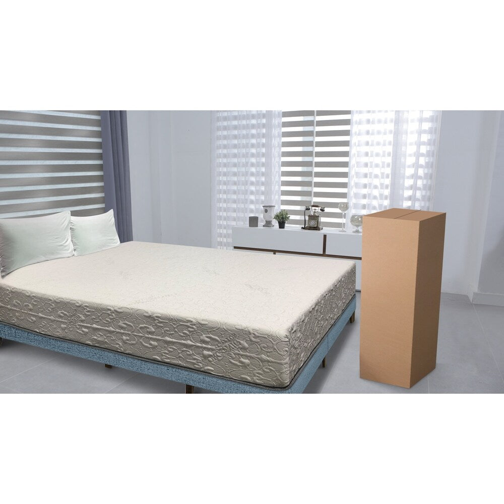 Matelas en mousse à mémoire de forme California King Size de 10 pouces - Blanc