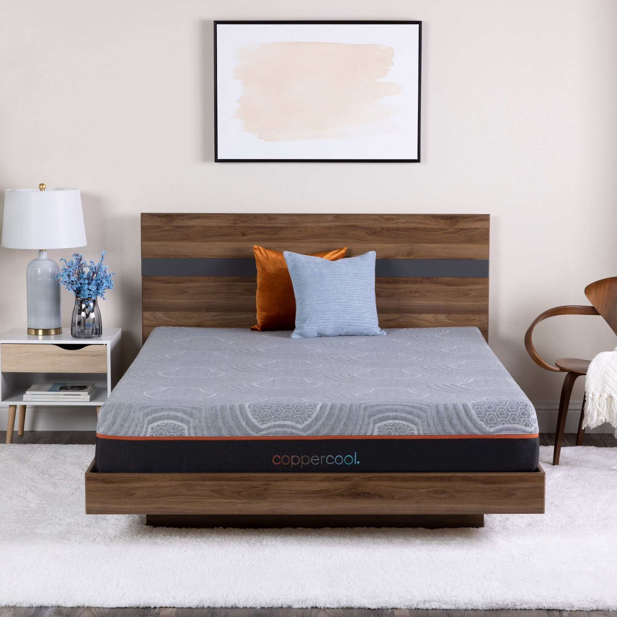Matelas hybride de 10 pouces avec plateau en billes de gel