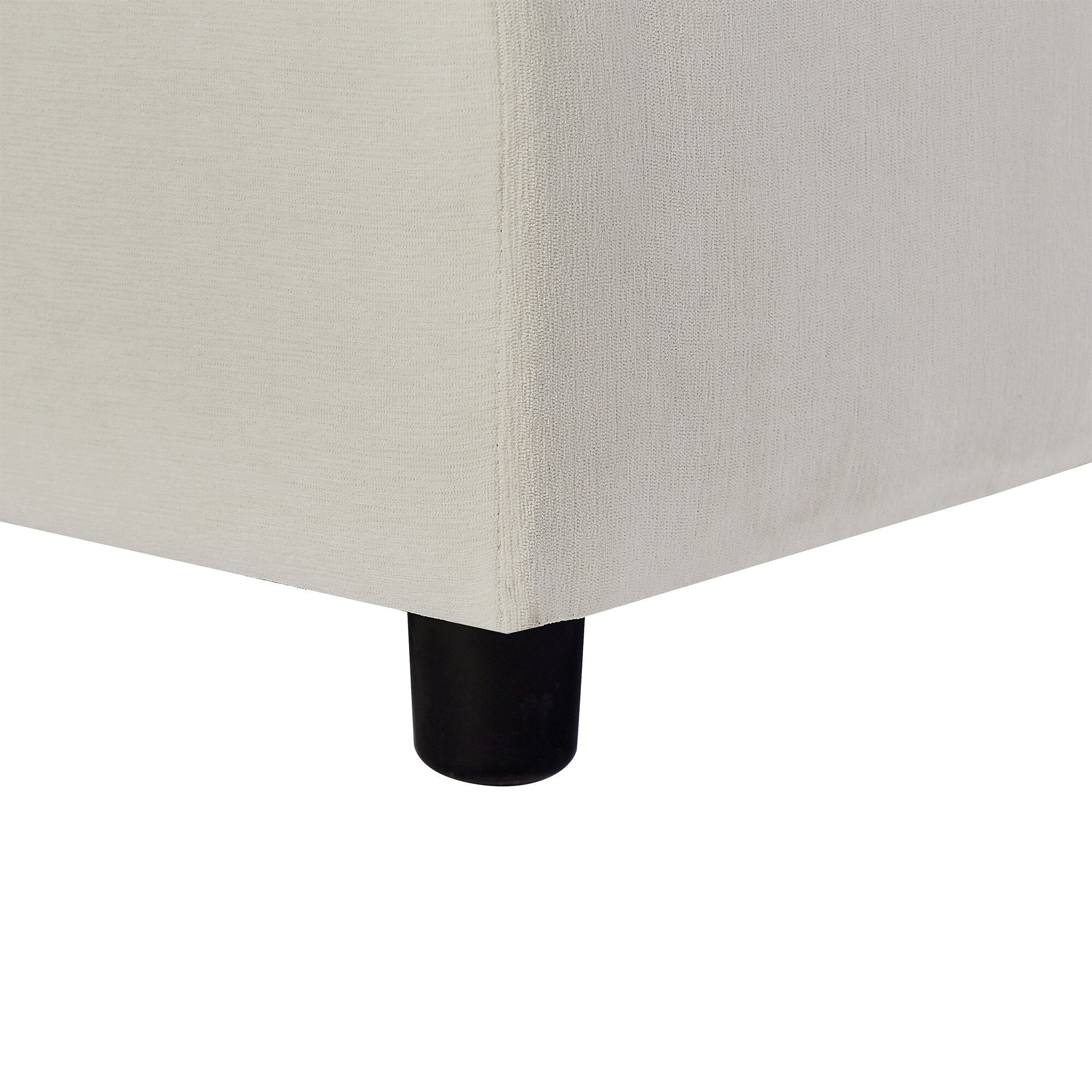 Canapé en L en polyester de 102,4 po avec repose-pieds réversible