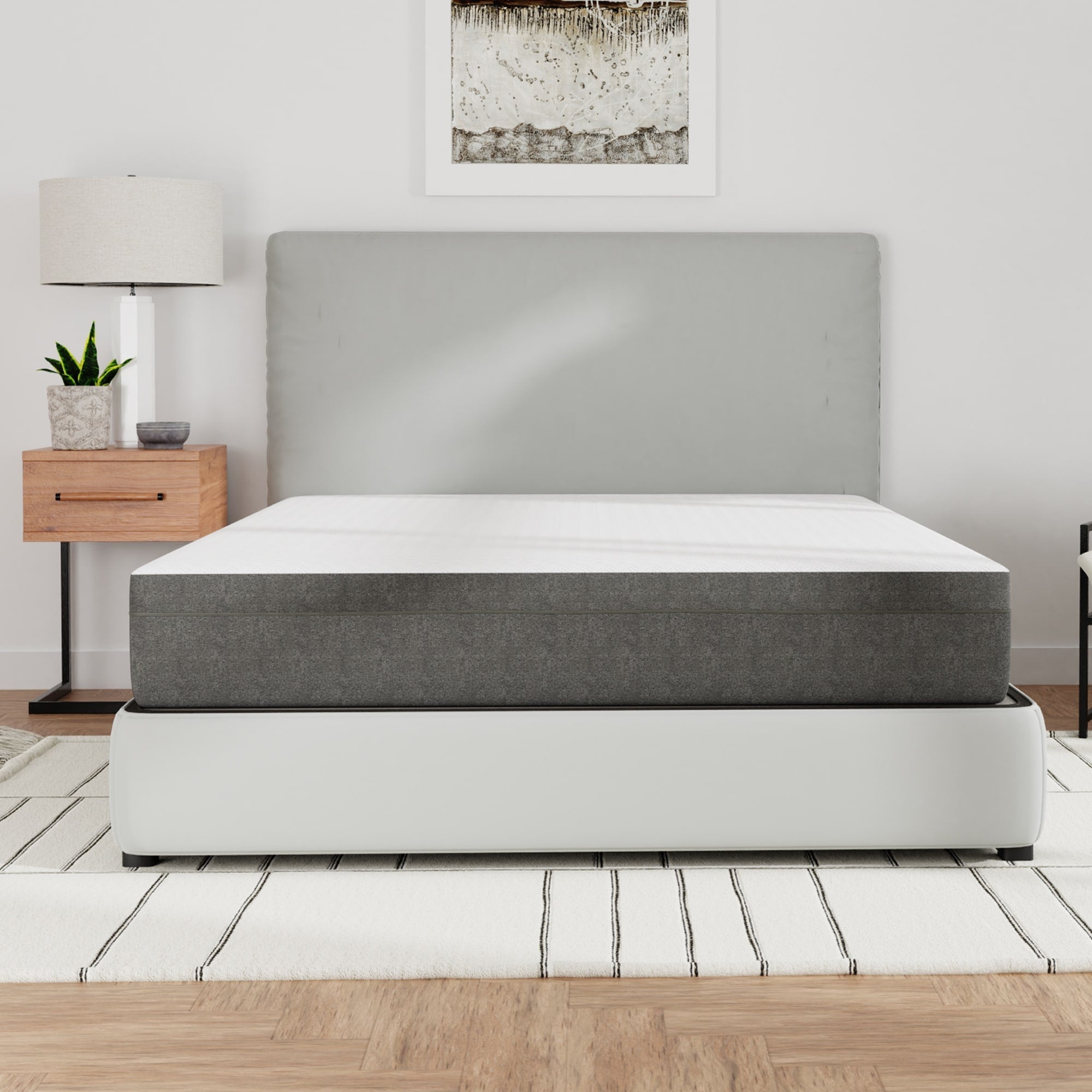 Matelas en mousse à mémoire de forme avec gel de taille moyenne