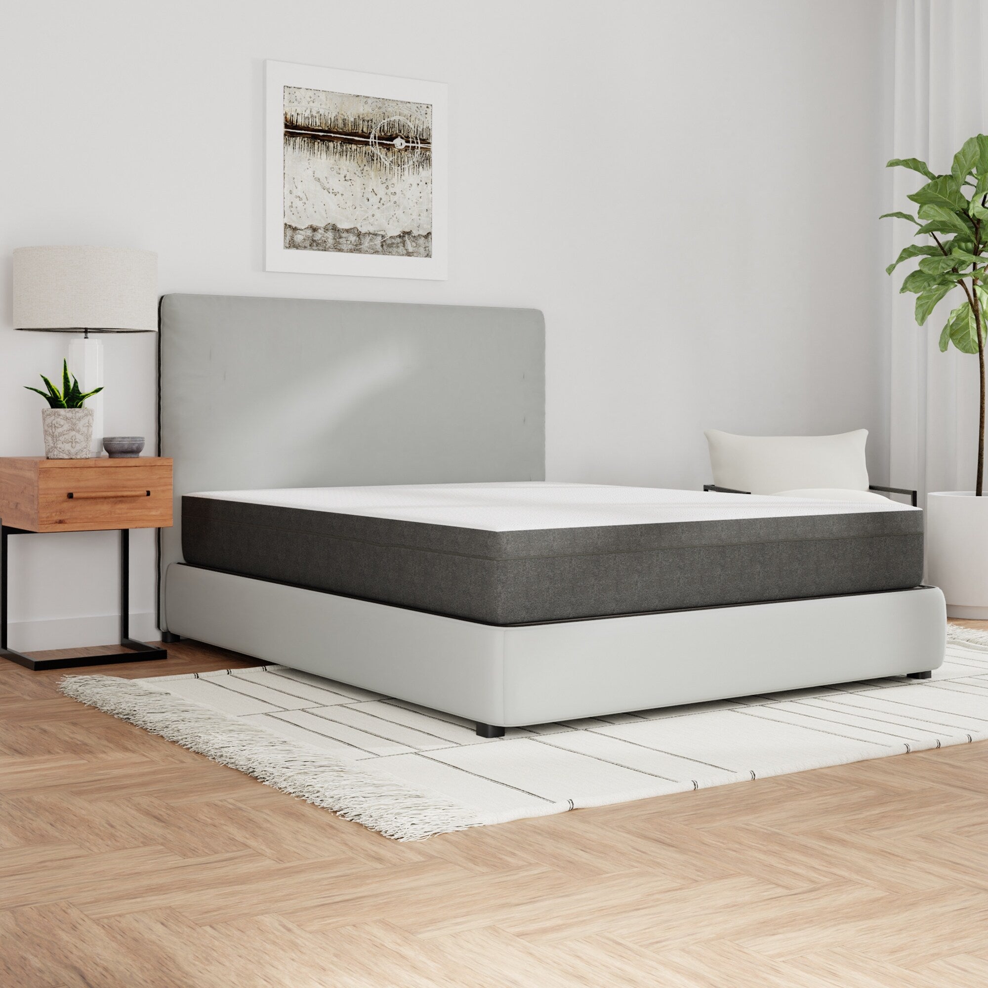 Matelas en mousse à mémoire de forme avec gel de taille moyenne