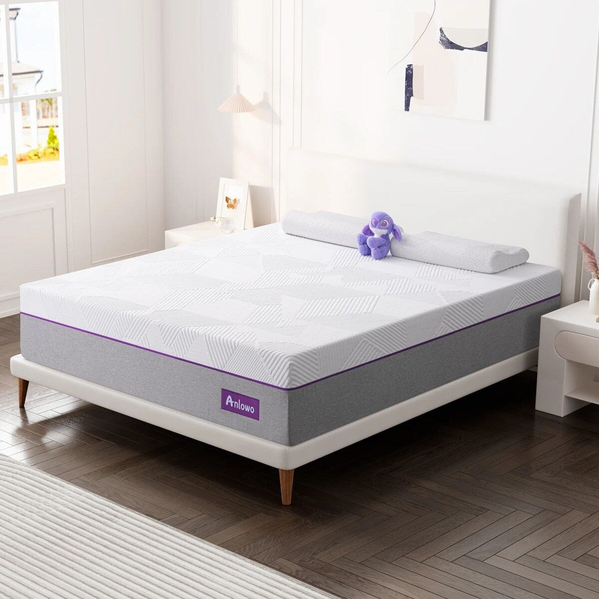 Matelas en mousse à mémoire de forme avec gel moyen de 10 po