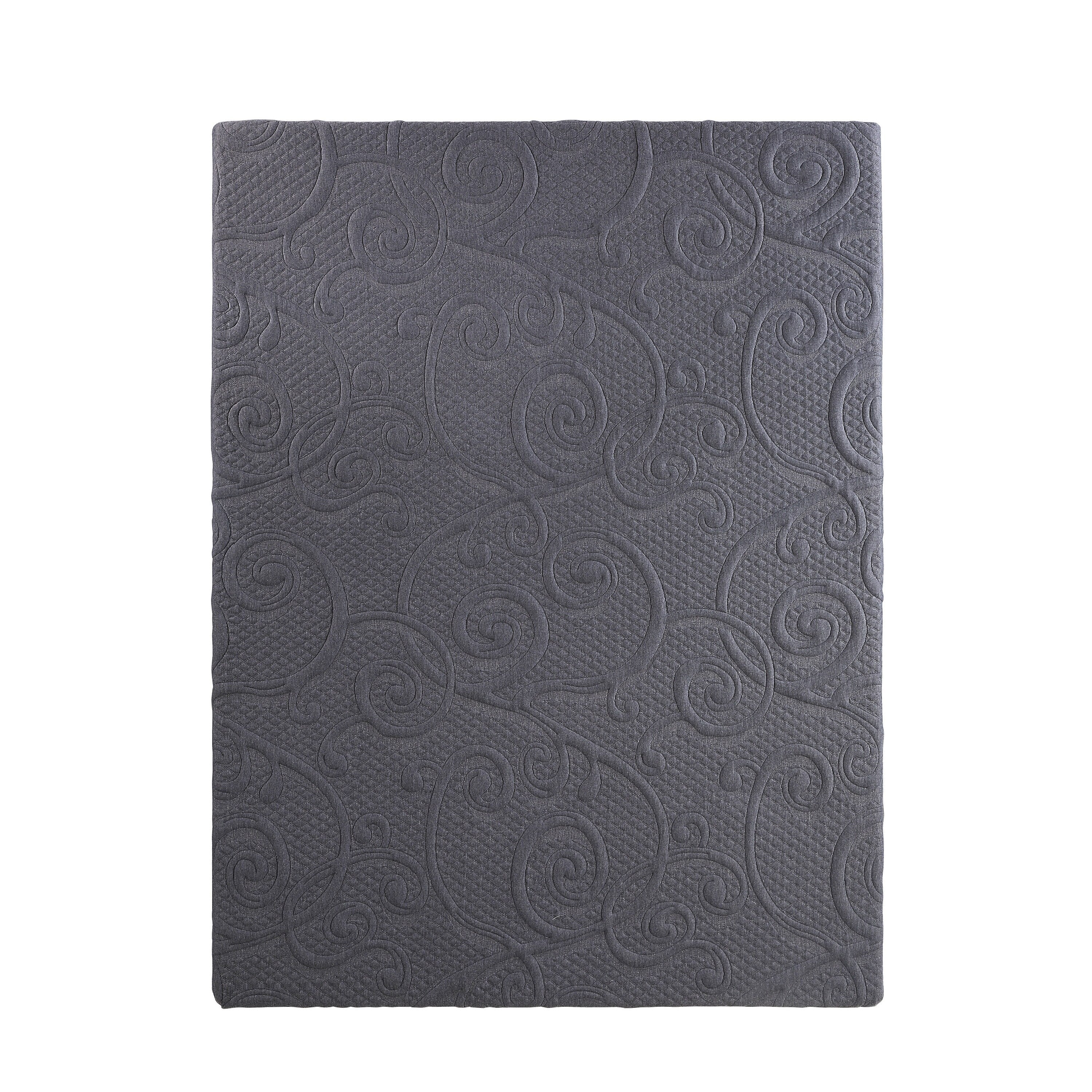 Matelas hybride en mousse à mémoire de forme infusée de gel Eastern King Bed de 11 pouces, gris foncé, matelas dans une boîte