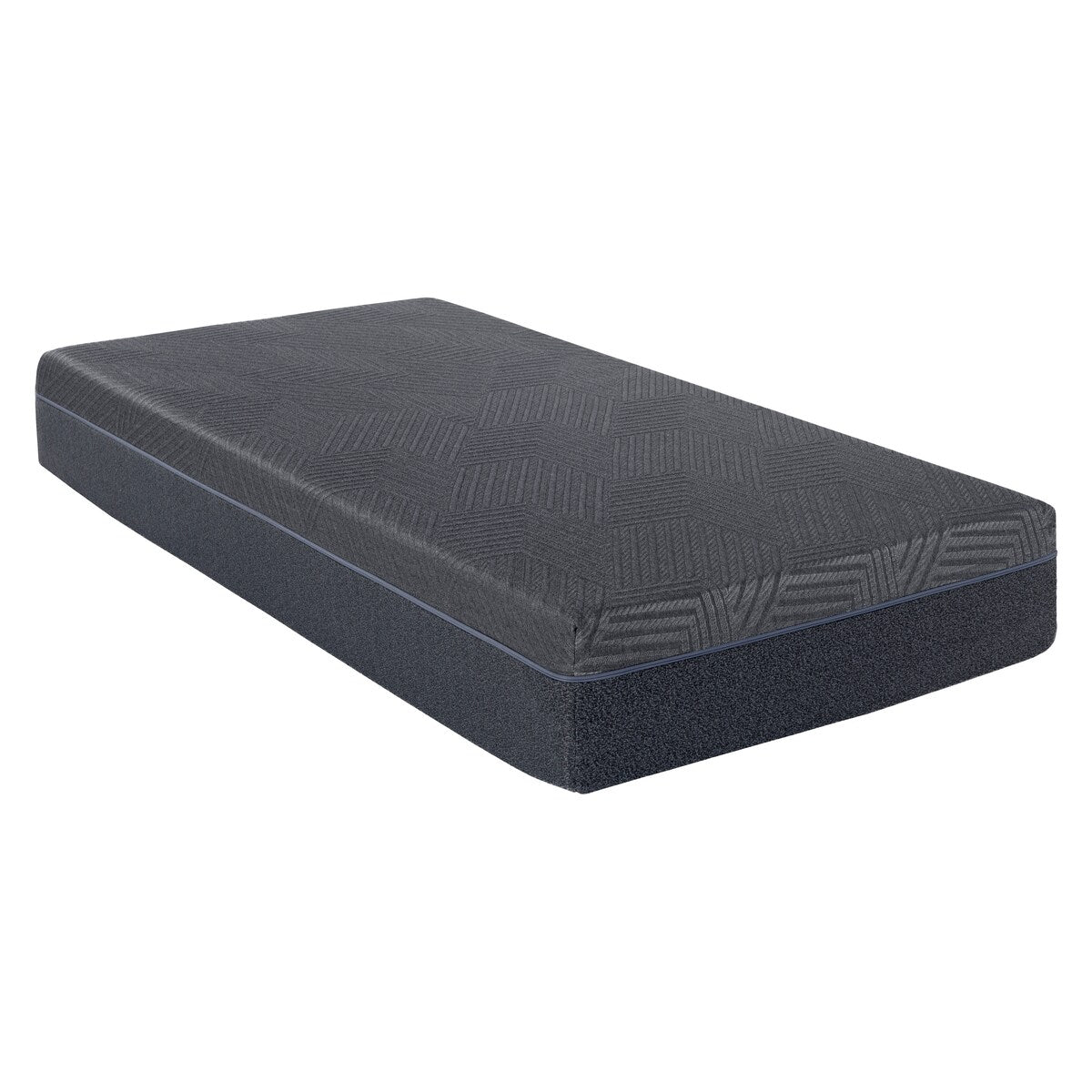 Matelas double 11 pouces en mousse à mémoire de forme infusée de gel au thé vert, gris, dans une boîte