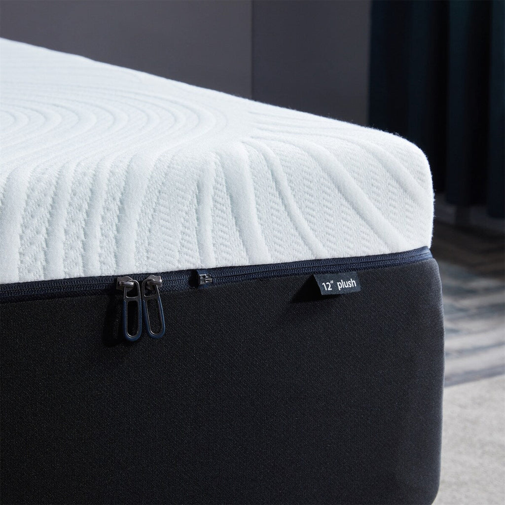 Matelas en mousse à mémoire de forme avec gel de 12 pouces (double) - Matelas rafraîchissant moelleux moyen