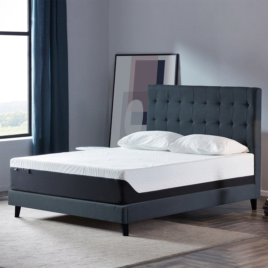 Matelas en mousse à mémoire de forme avec gel de 12 pouces (double) - Matelas rafraîchissant moelleux moyen