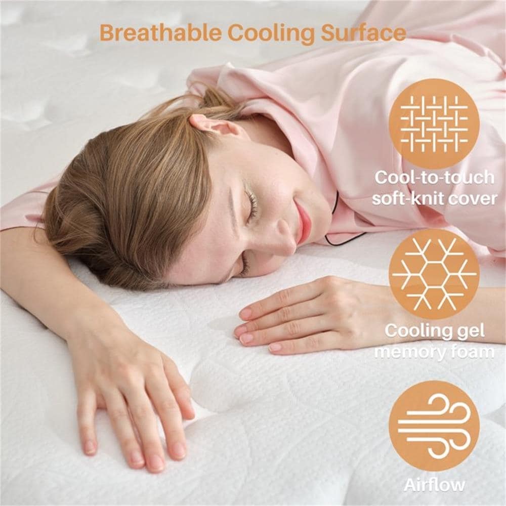12 Inch Hybrid Full Mattress,Memory Foam Hybrid 12 Inch Full Size Springs Mattresses, Medium Feel Mattress for Pressure Relief