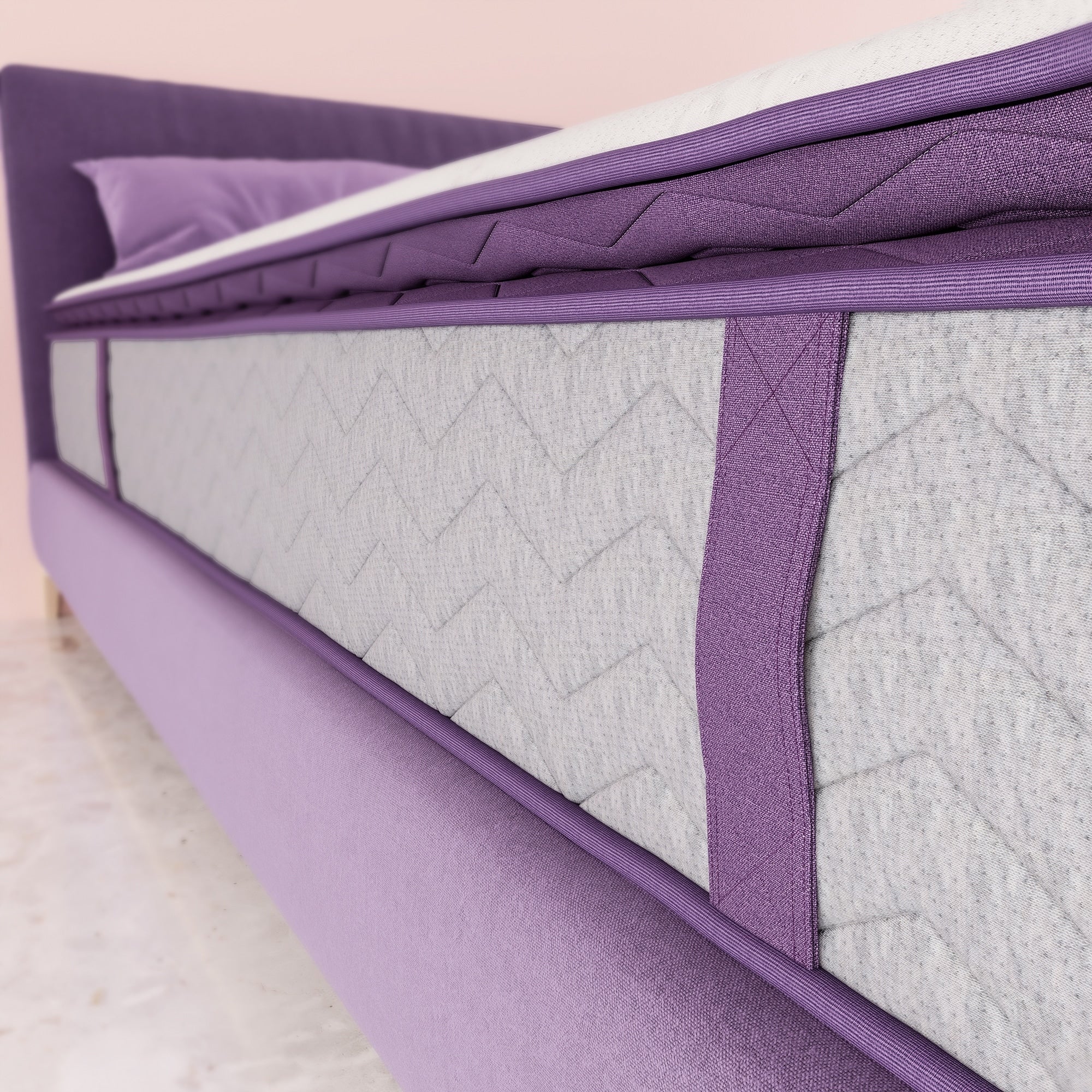 12 Inch Queen and King Memory Foam Hybrid Pillow Top- 5-Zone Pocket Innersprings Motion Isolation
