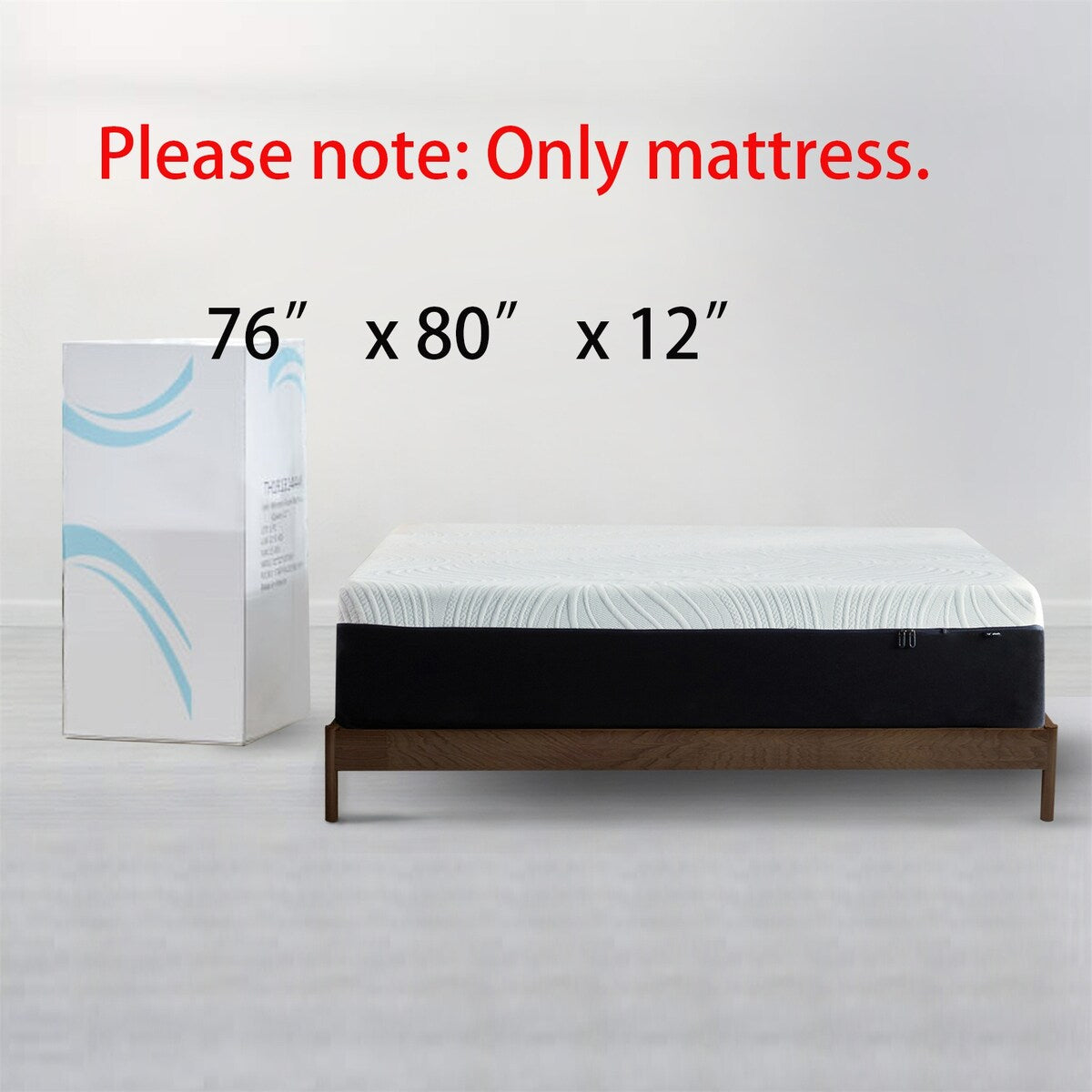 Matelas en mousse à mémoire de forme gel 12 pouces (King) - Matelas moelleux et rafraîchissant