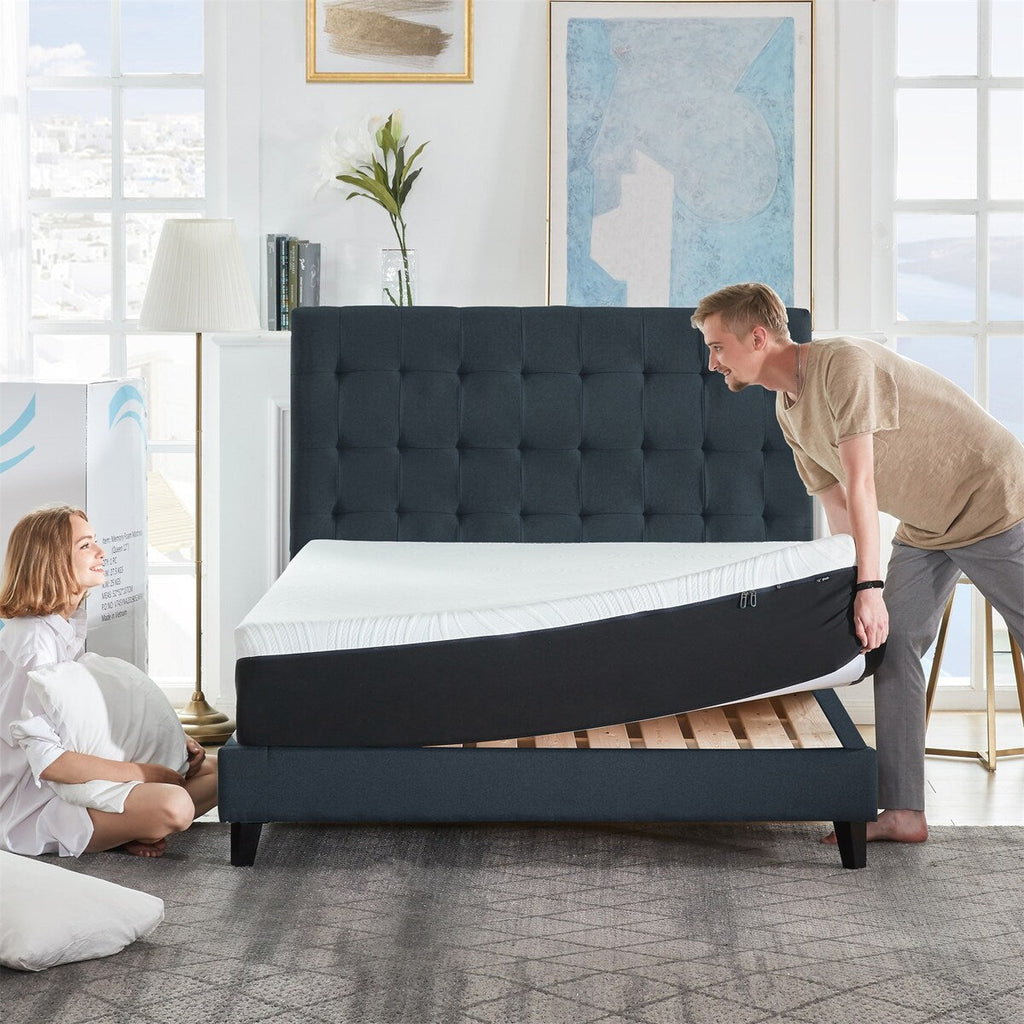 Matelas en mousse à mémoire de forme gel 12 pouces (King) - Matelas moelleux et rafraîchissant