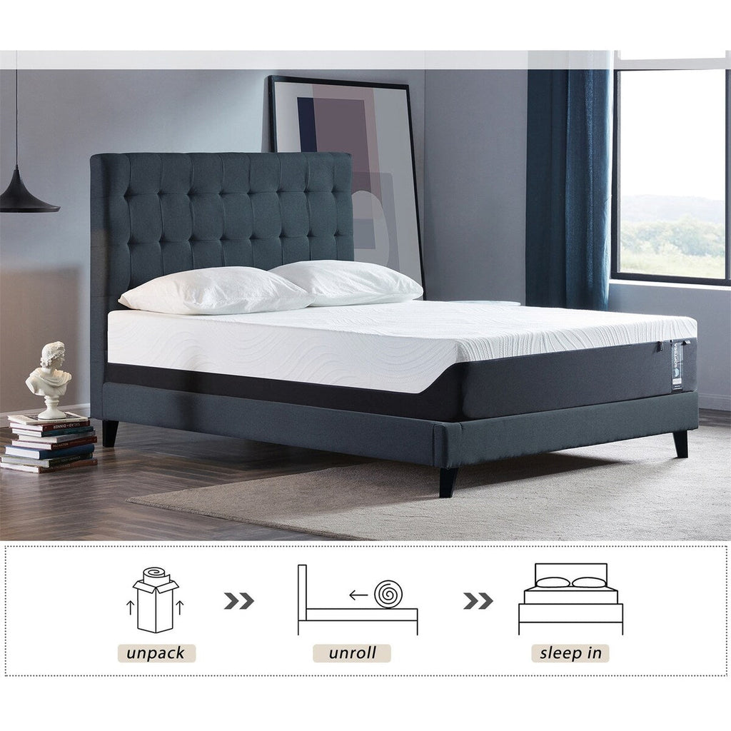 Matelas en mousse à mémoire de forme gel 12 pouces (King) - Matelas moelleux et rafraîchissant