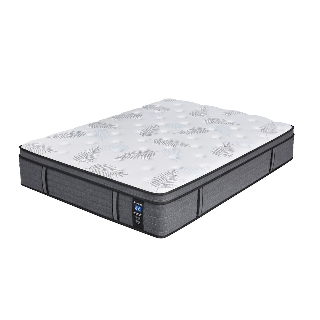 Matelas hybride en mousse à mémoire de forme ferme Euro Top de 12 pouces