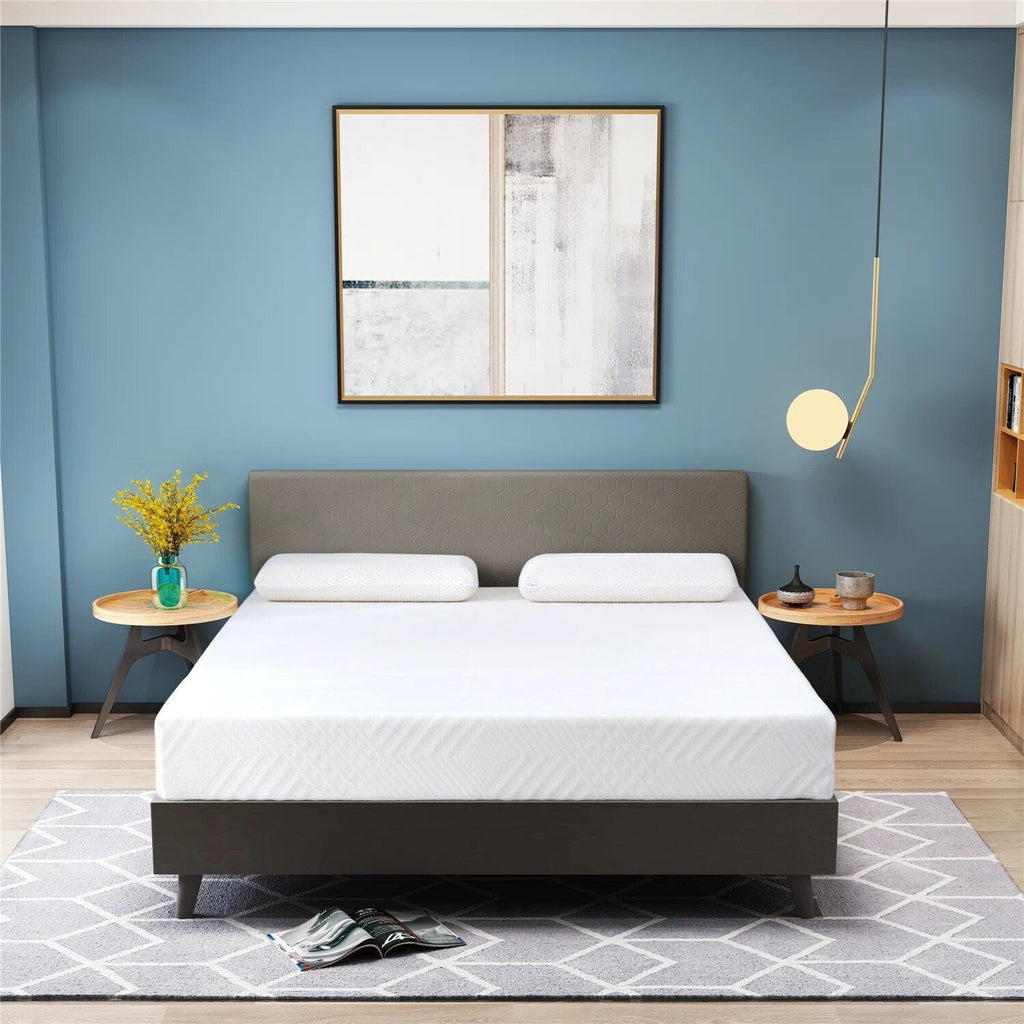 12 inch Memory Foam Mattress, Cooling Gel Green Tea Mattress Bed in a Box, CertiPUR-US Certified
