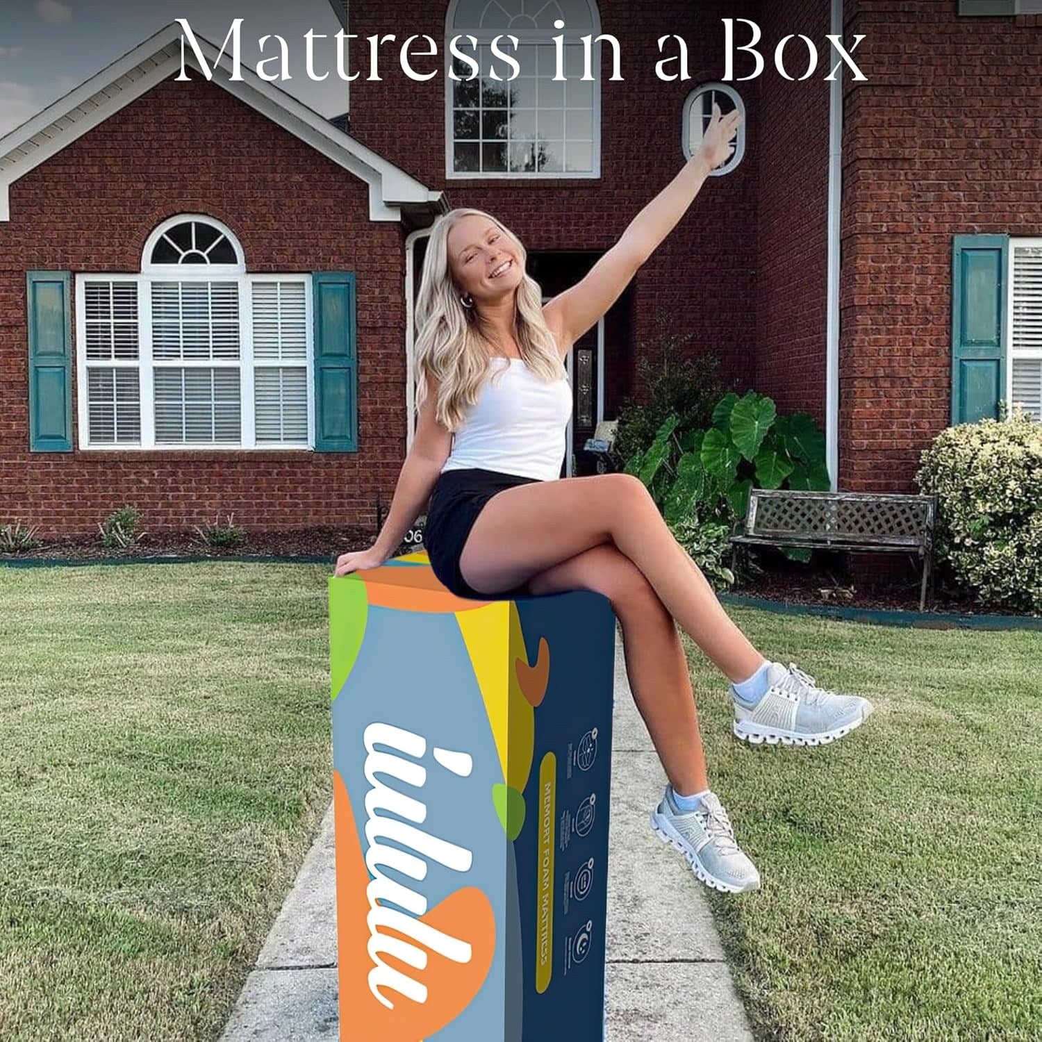 12 inch Memory Foam Mattress, Cooling Gel Green Tea Mattress Bed in a Box, CertiPUR-US Certified