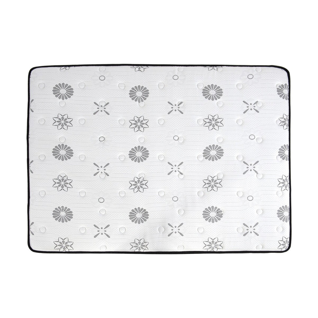 Matelas hybride 12 places, matelassé, respirant et matelassé, blanc, en mousse moelleuse, livré dans une boîte, matelas confort de luxe.