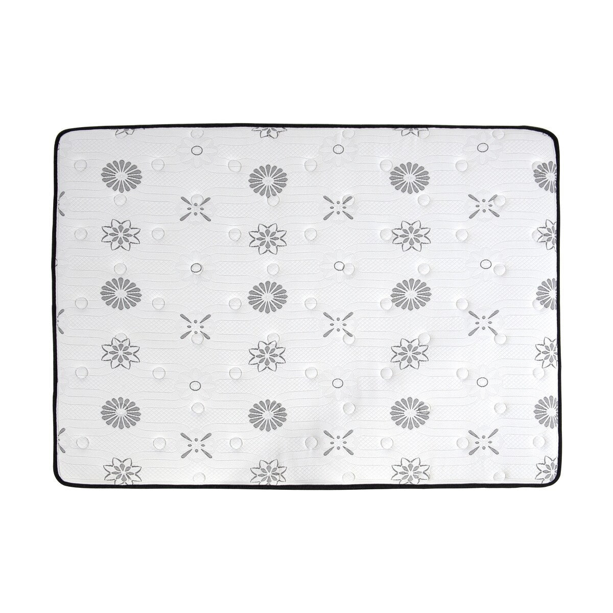 Matelas hybride 12 places, matelassé, respirant et matelassé, blanc, en mousse moelleuse, livré dans une boîte, matelas confort de luxe.