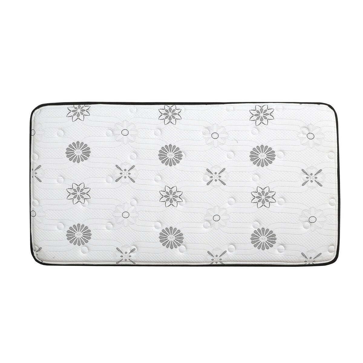 Matelas hybride 12Twin, matelassé, respirant et matelassé, blanc, en mousse moelleuse, livré dans une boîte, confort de luxe