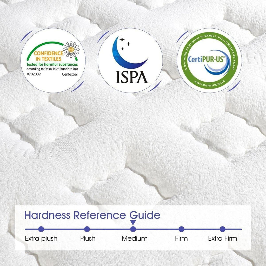 14 Inch Memory Foam Hybrid Mattress in a Box for Pressure Relief
