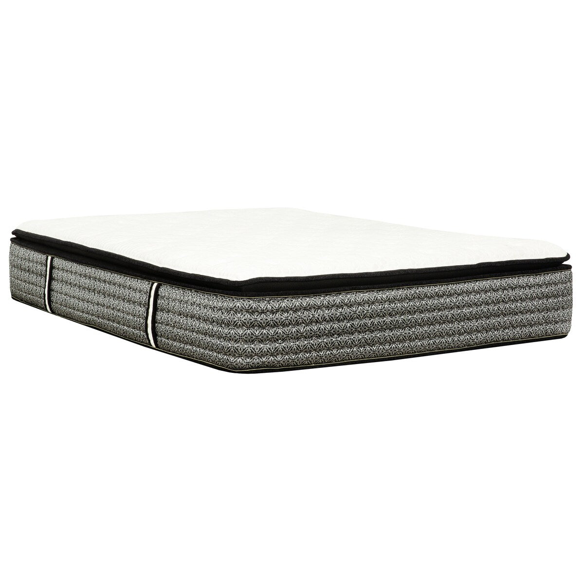 Matelas hybride à ressorts ensachés de 14 po, matelas à plateau-coussin Euro en mousse à mémoire de forme et gel