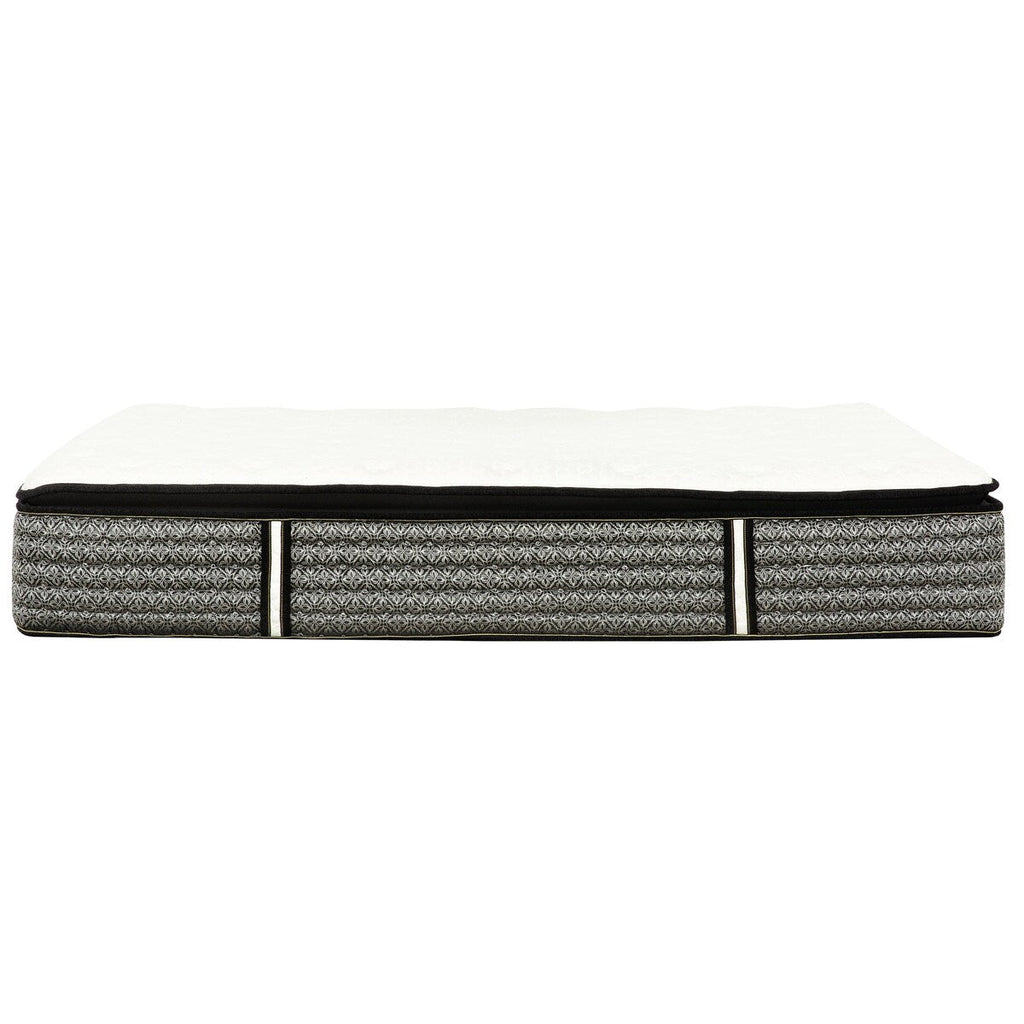 Matelas hybride à ressorts ensachés de 14 po, matelas à plateau-coussin Euro en mousse à mémoire de forme et gel