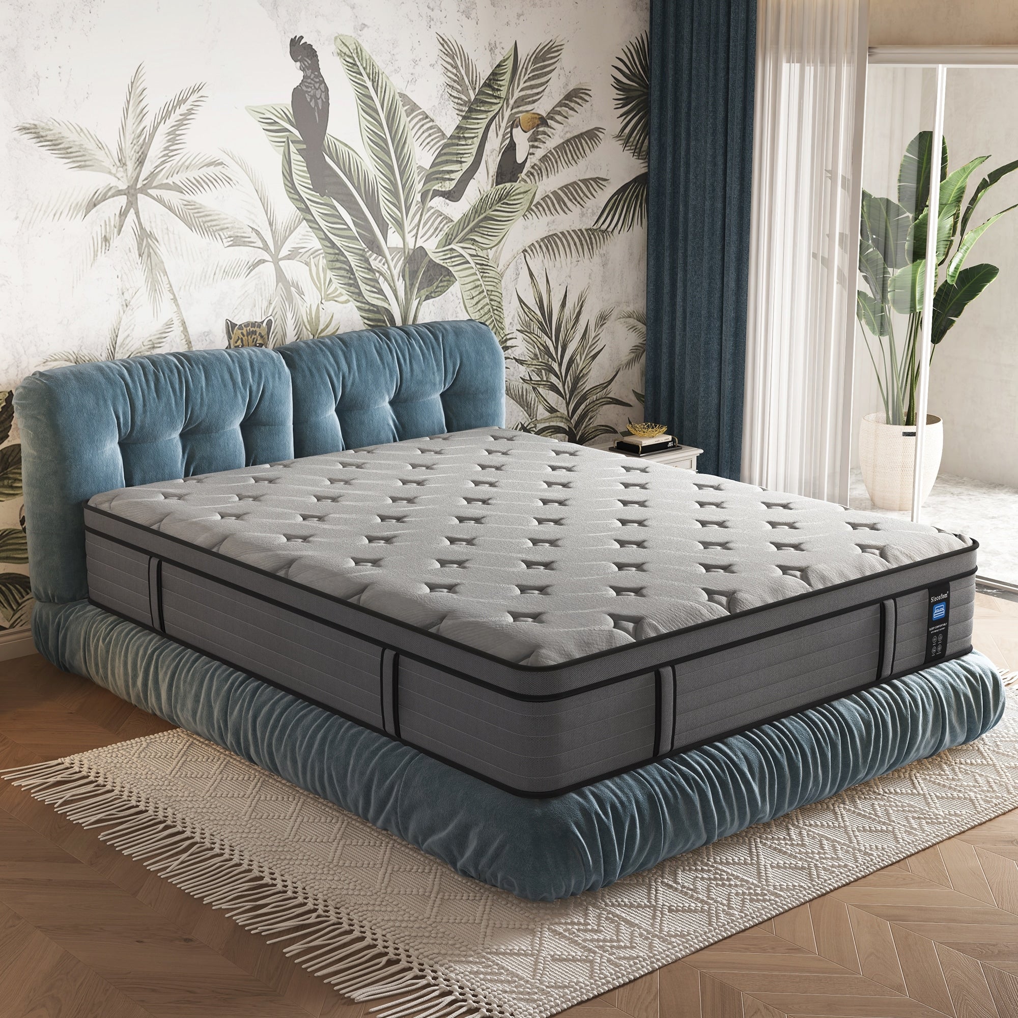 14-inch Firm Euro Top Gel Memory Foam Hybrid Mattress in a Box