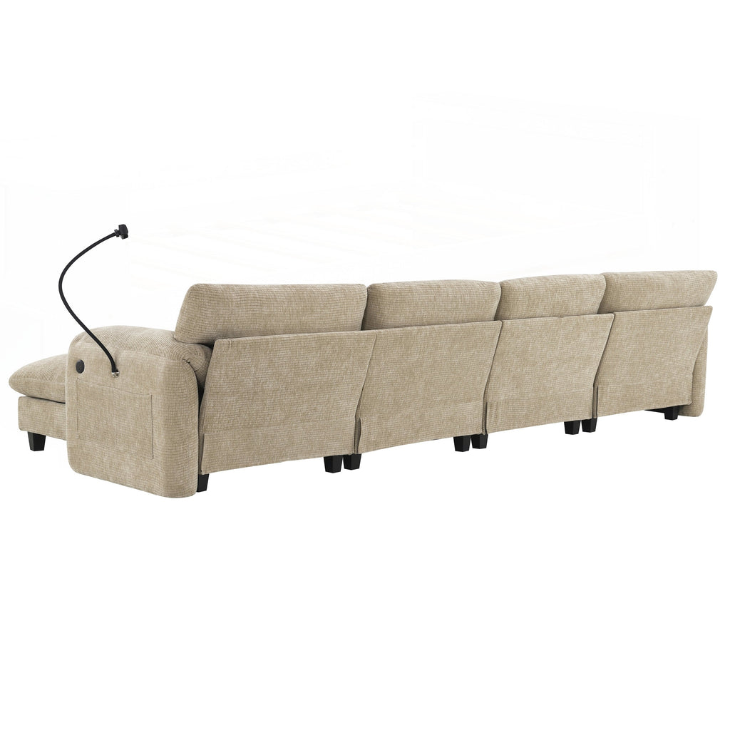 Canapé sectionnel modulaire de 140 pouces