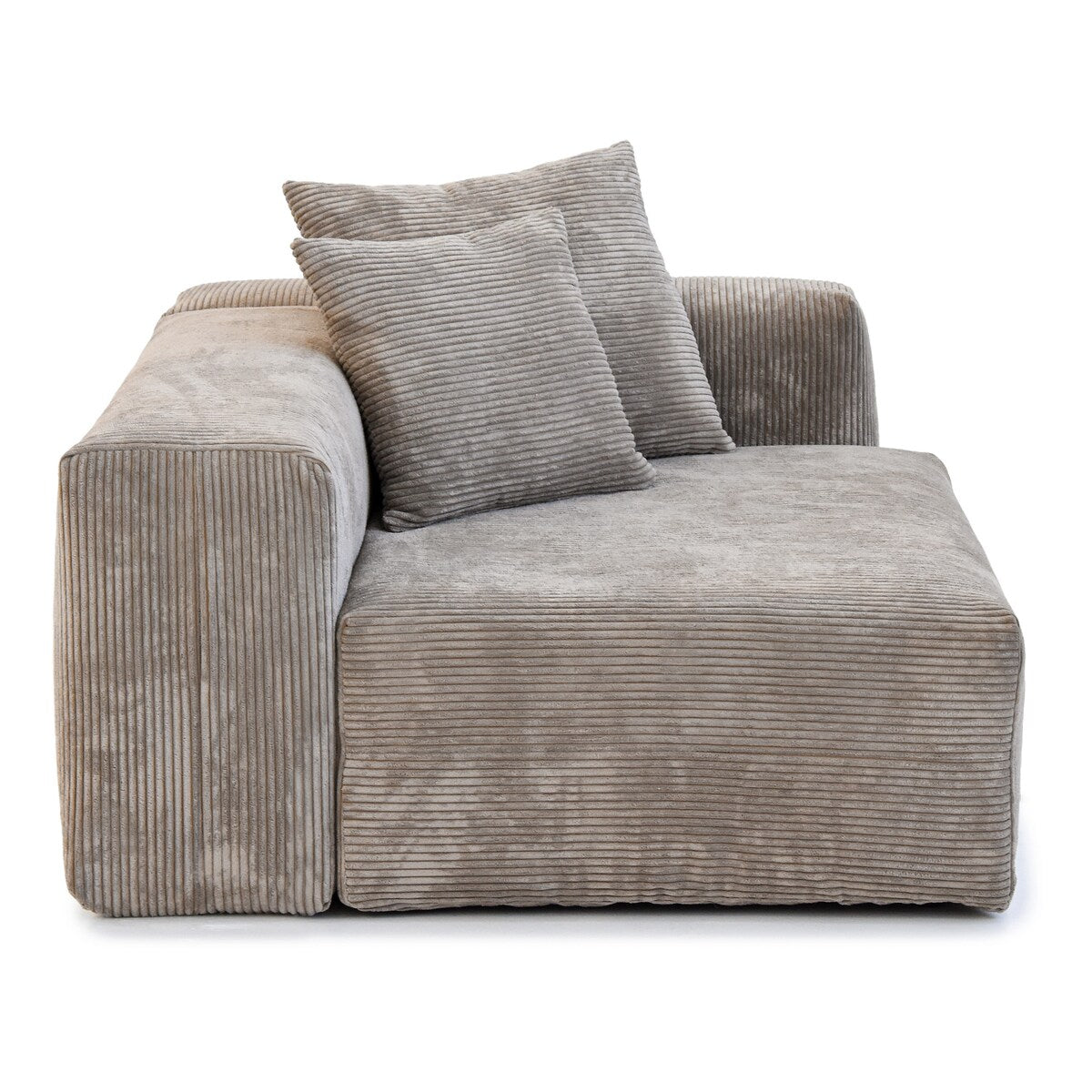Canapé modulable sectionnel en velours côtelé 141,73 pouces avec coussin épais, canapé convertible à assise profonde pour salon