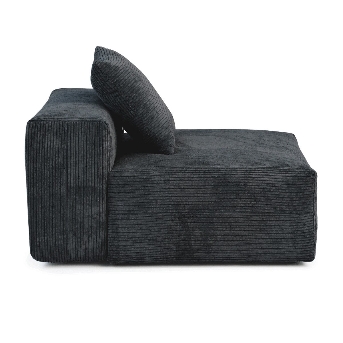 Canapé modulable sectionnel en velours côtelé 141,73 pouces avec coussin épais, canapé convertible à assise profonde pour salon