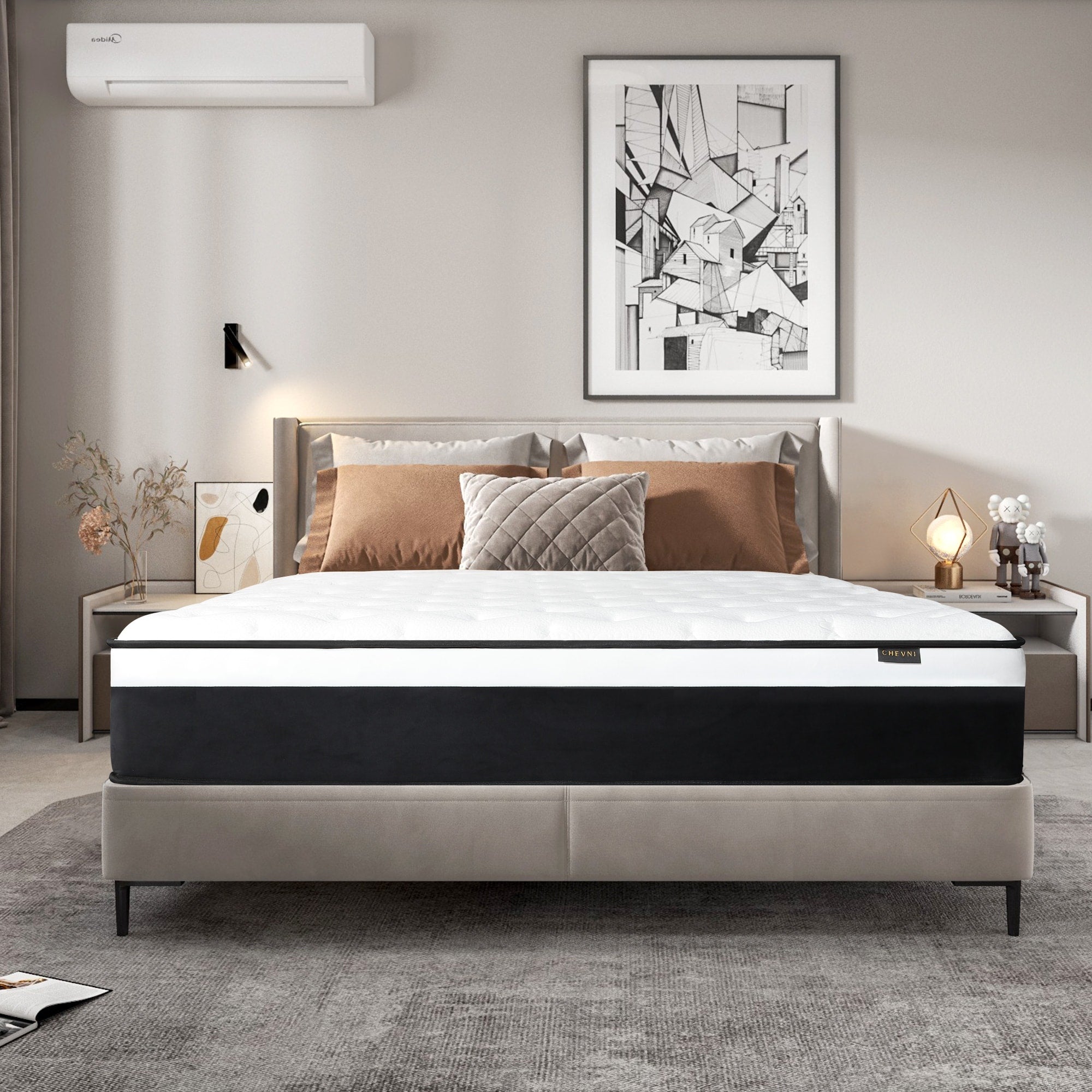 14 Medium Pocket Spring Hybrid Twin Mattress Euro Top