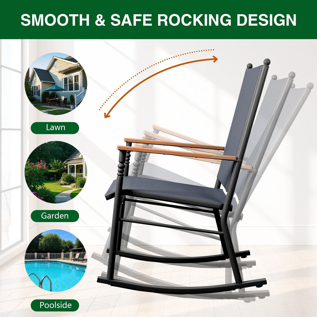 2 - Person Outdoor Patio Rocking Chairs