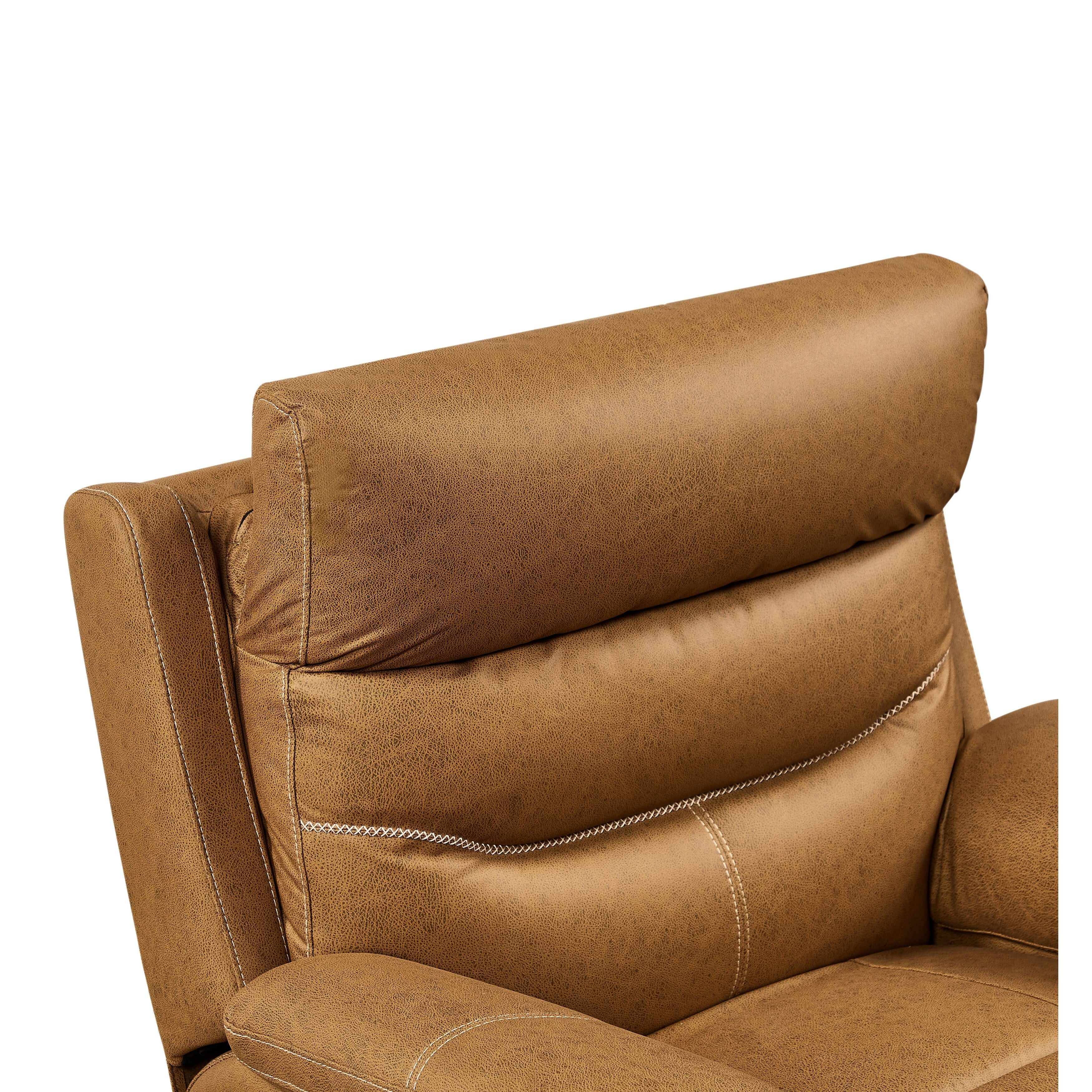 Fauteuil inclinable pivotant à 240° avec double moteur, appui-tête électrique, positions d'inclinaison infinies, ports de chargement USB et repose-pieds