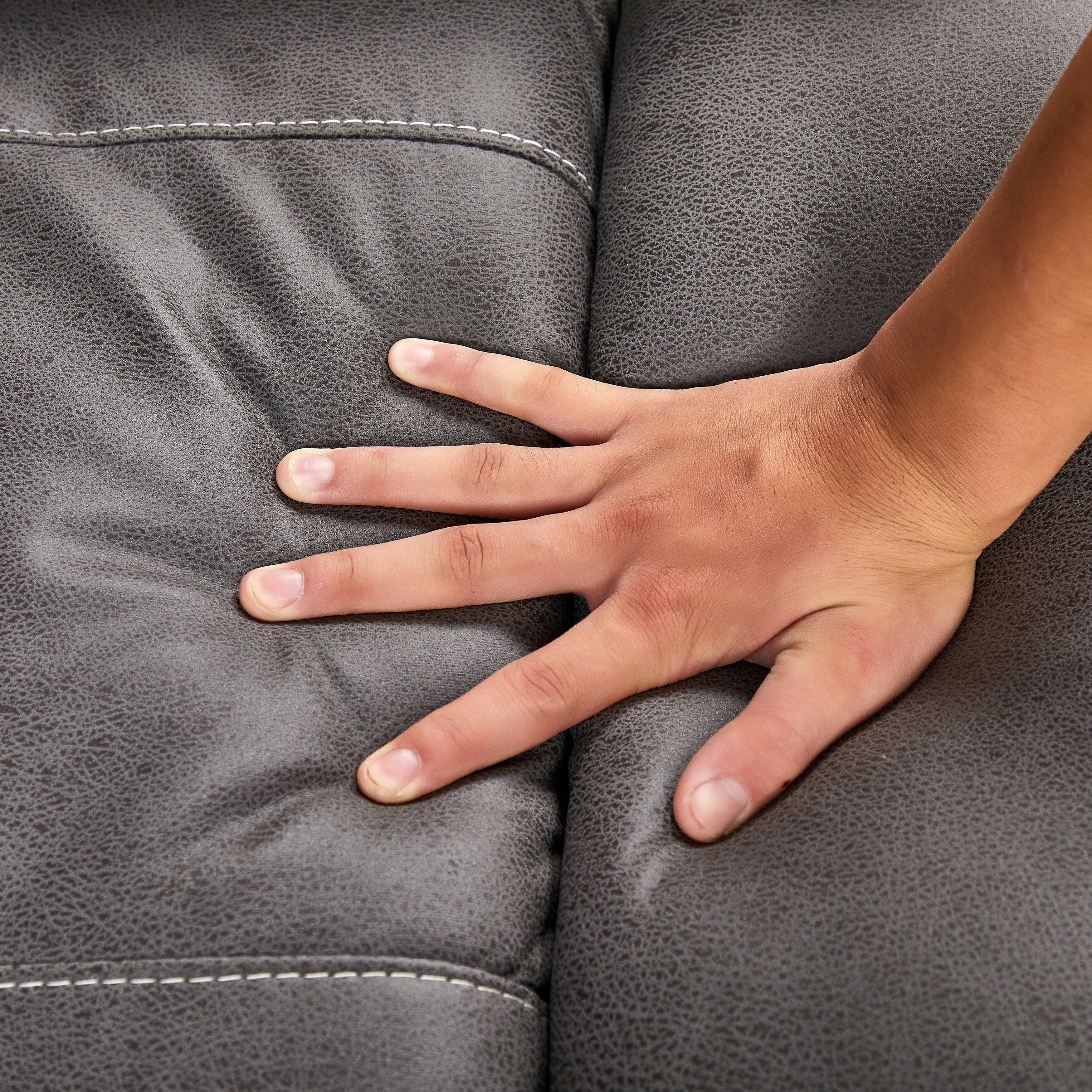 Fauteuil inclinable pivotant à 240° avec double moteur, appui-tête électrique, positions d'inclinaison infinies, ports de chargement USB et repose-pieds