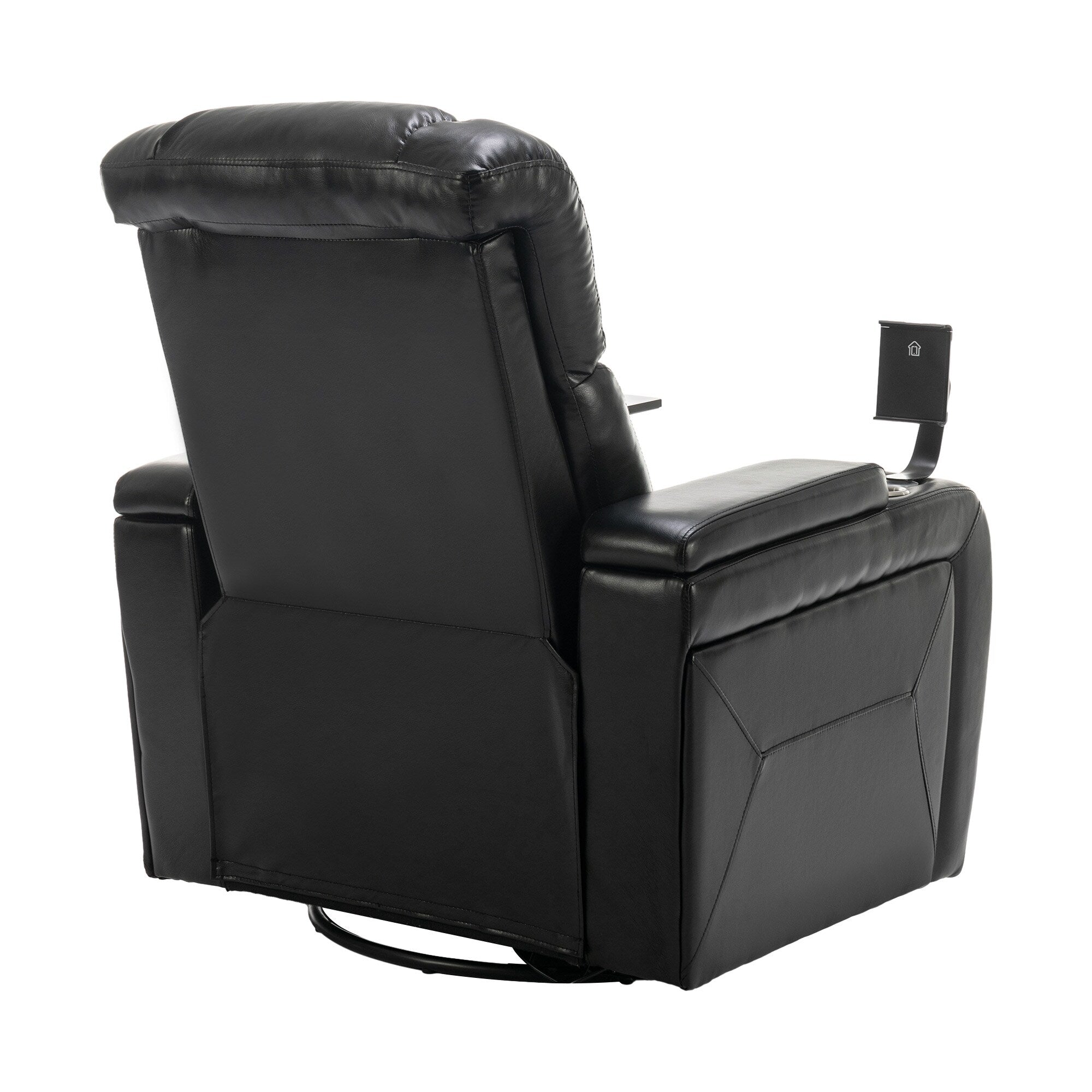 Fauteuil inclinable électrique pivotant à 270 degrés, siège individuel, fauteuil inclinable pour home cinéma, avec plateau, support pour téléphone, porte-gobelet et port USB