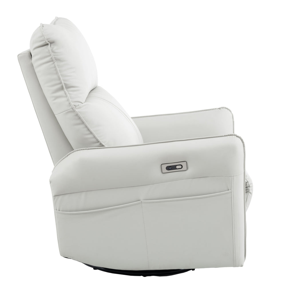 Fauteuil inclinable électrique pivotant à 270° avec ports USB