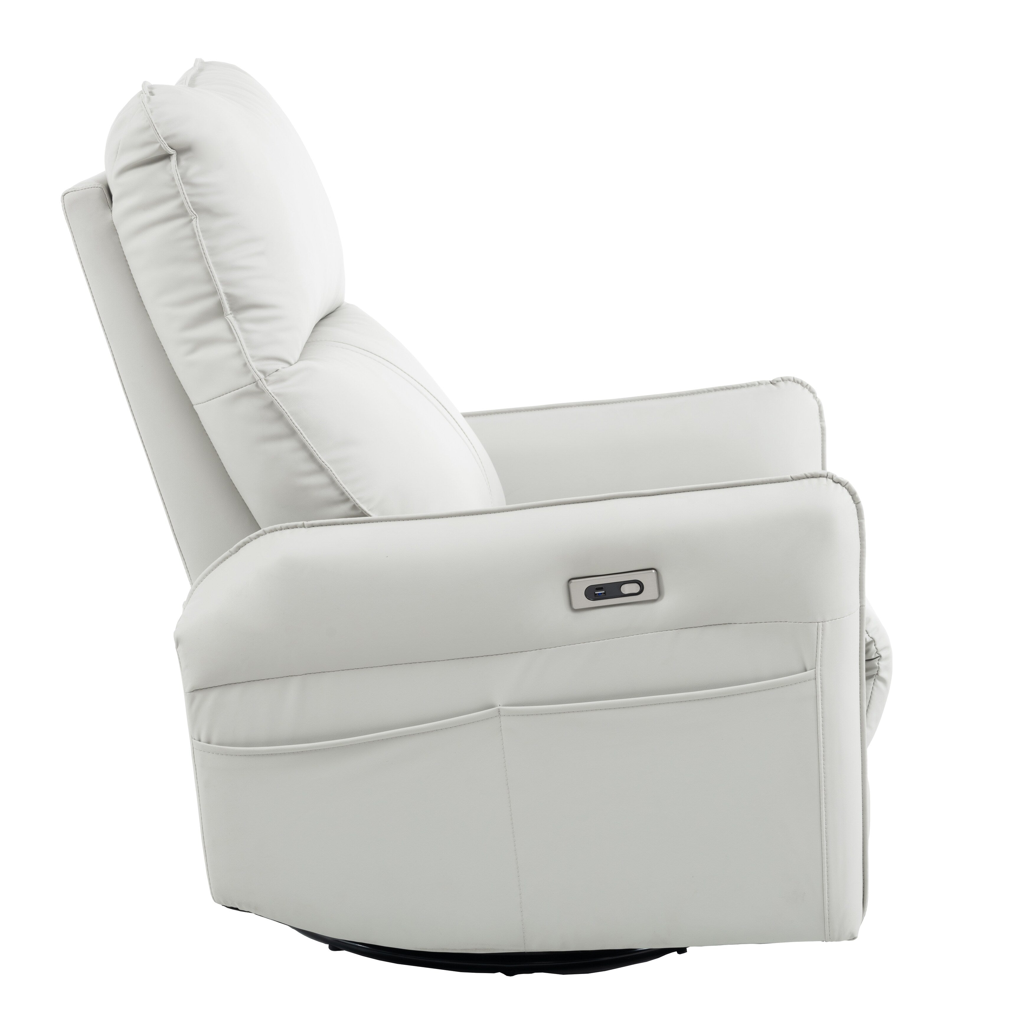 Fauteuil inclinable électrique pivotant à 270° avec ports USB