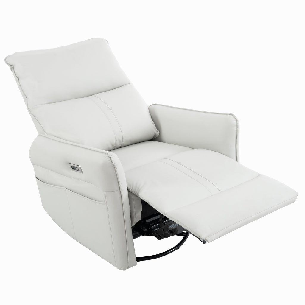 Fauteuil inclinable électrique pivotant à 270° avec ports USB