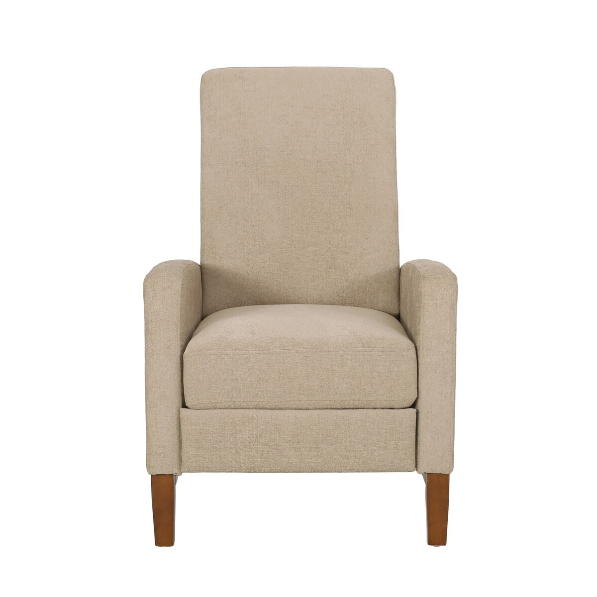 Canapé inclinable classique en bois de 27 pouces de large, fauteuil club manuel et rembourré, meuble de salon