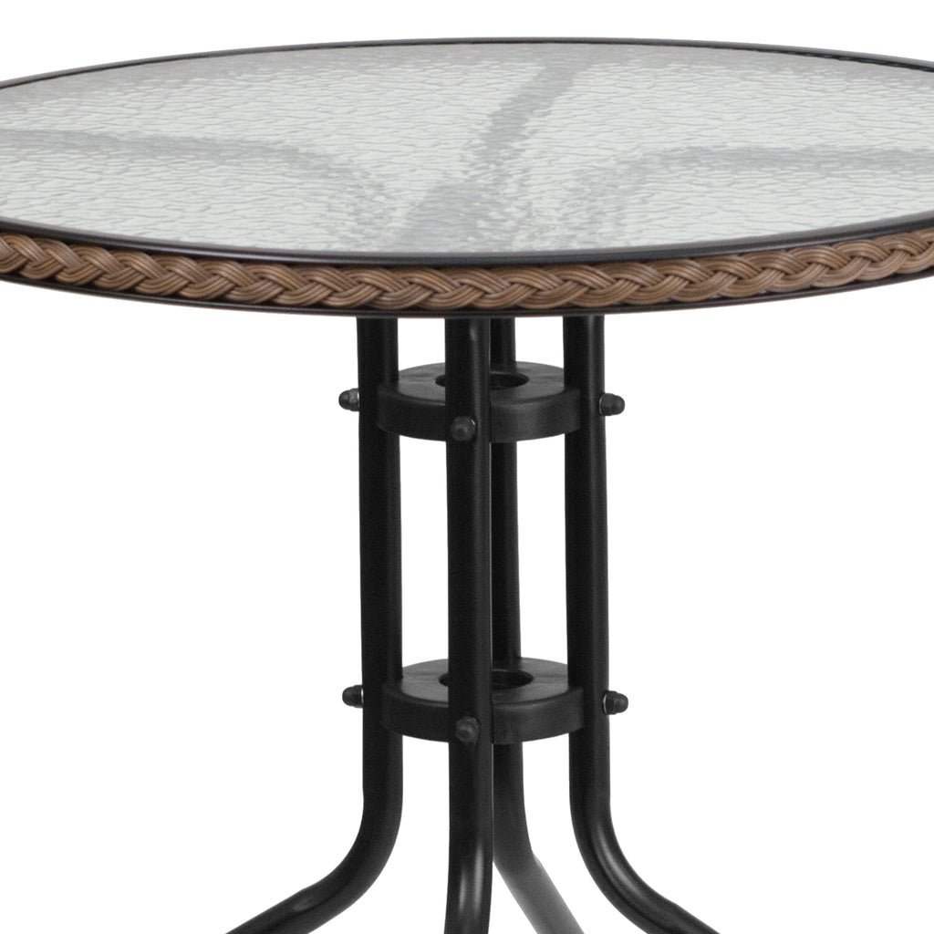 3-piece Outdoor Table/Chair Set - 28.75W x 28.75D x 28H