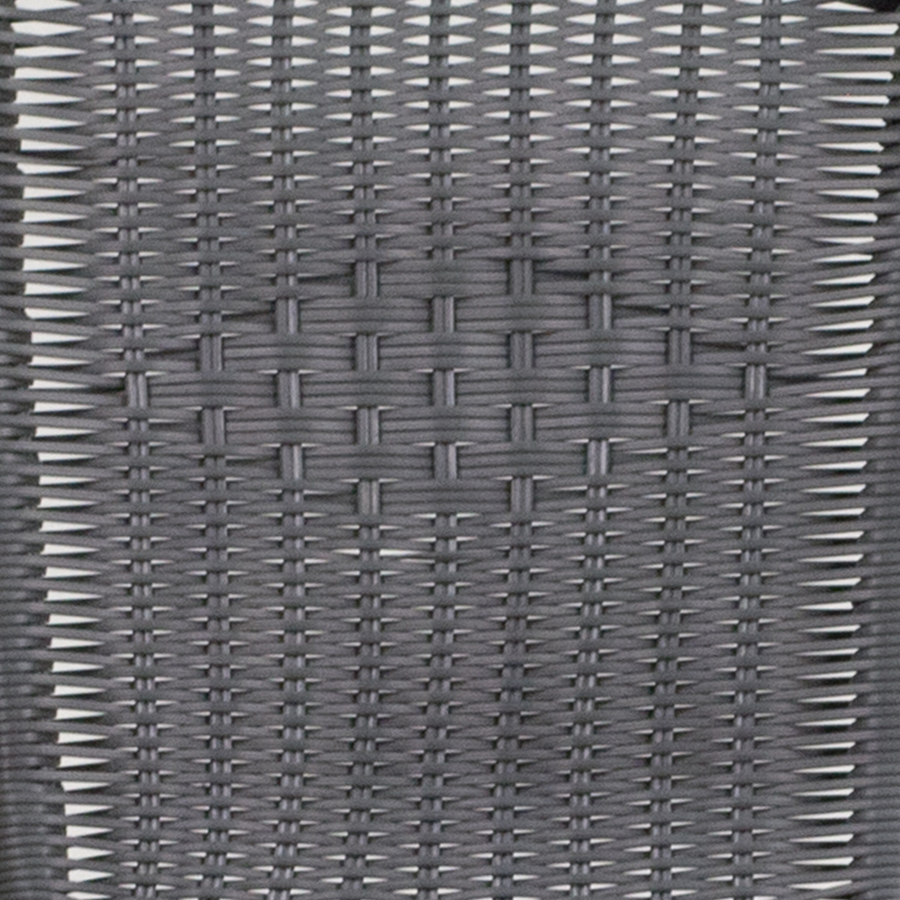 Ensemble de salle à manger de patio 3 pièces en métal et rotin avec table carrée de 28 pouces - 28 L x 28 P x 28 H